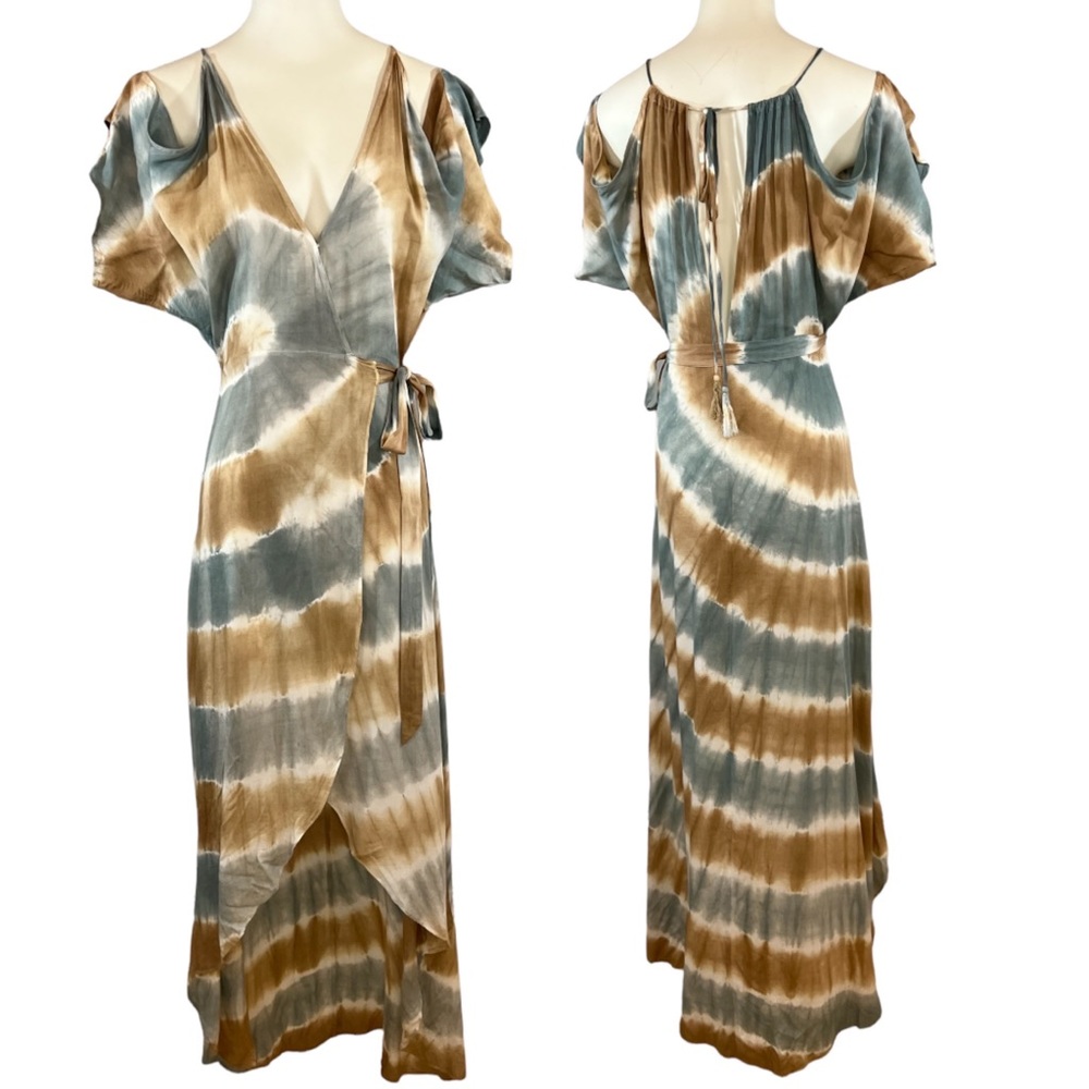 Aakaa Dress (S) Tie-Dye Sage Blush
